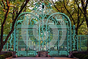 Gate at Bronx Zoo